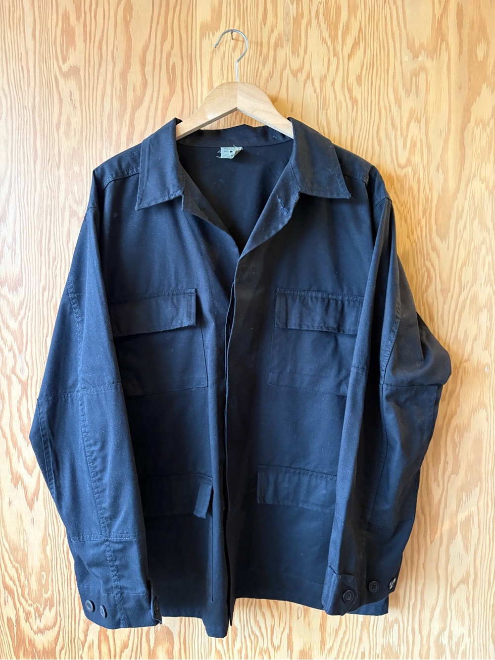 Men's Black Utility Jacket - Unbranded